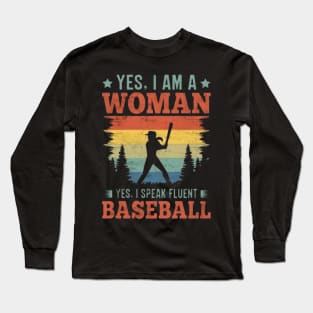 Baseball mom apparel vintage Long Sleeve T-Shirt